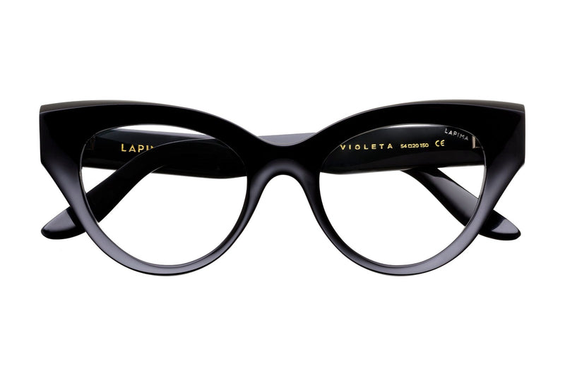 LAPIMA Violeta Black eyeglasses, front view